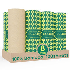 ECOlipak frente del paquete de 8 rollos muestra compostabilidad