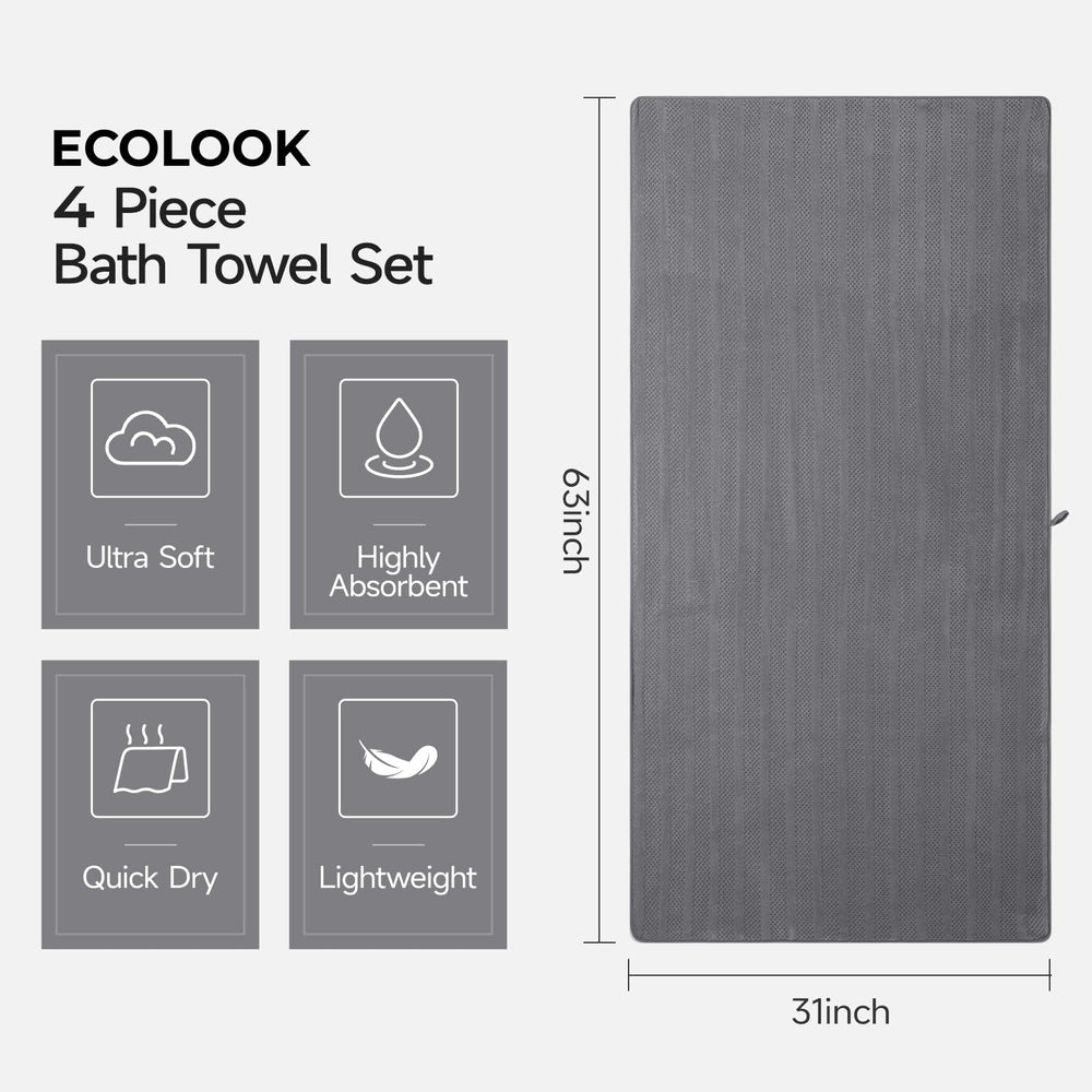 ecolook primer plano de la microfibra destacando textura absorbente