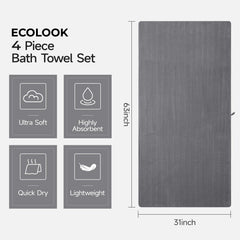 ecolook primer plano de la microfibra destacando textura absorbente