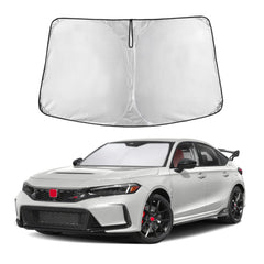 EcoNour parasol frontal para Honda Civic protegiendo interior del calor