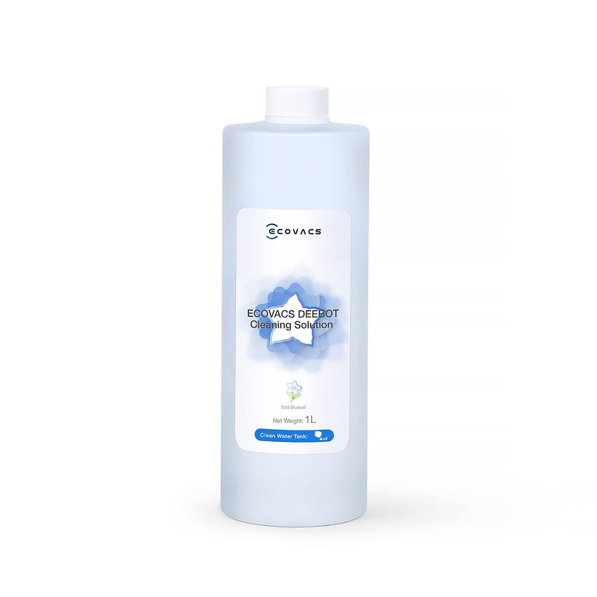 ECOVACS envase frontal 1L mostrando diseño y facilidad de uso