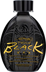 ED HARDY envase frontal de la loción Black XXX mostrando la marca y tamaño