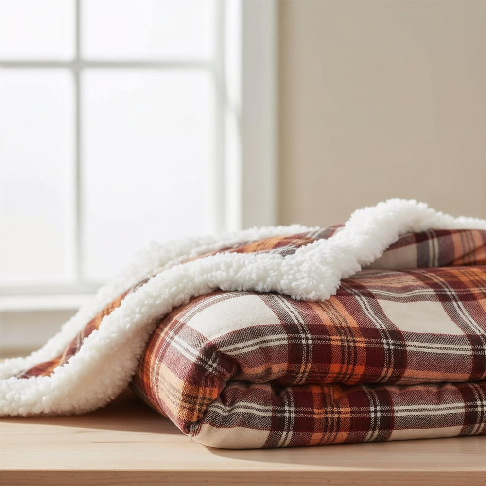 Eddie Bauer imagen reversible mostrando forro polar y sherpa, versatilidad de uso
