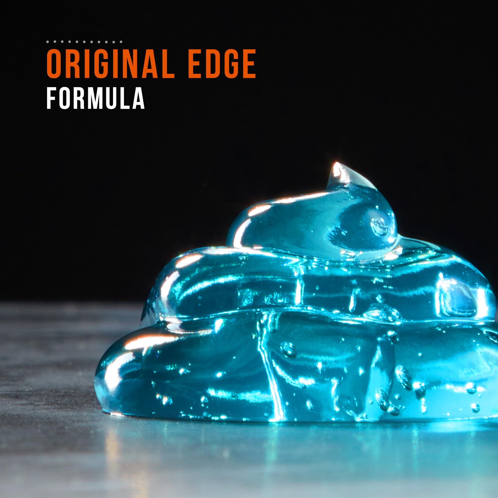 Edge envase abierto con gel visible mostrando uso inmediato y facilidad