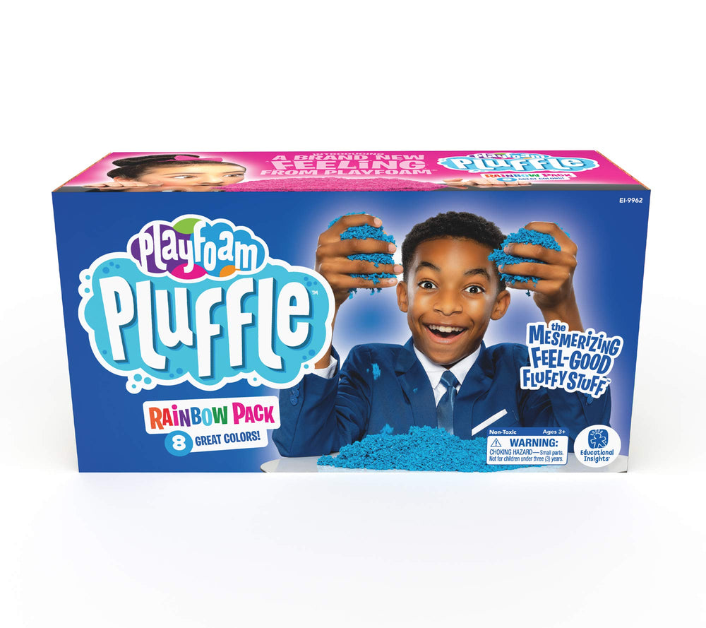 Educational Insights escena de aula con niños usando Pluffle para actividades educativas