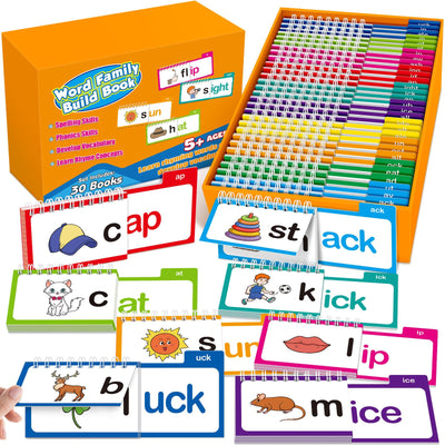 Edulok front cover set showing 30 flip books and learning benefit