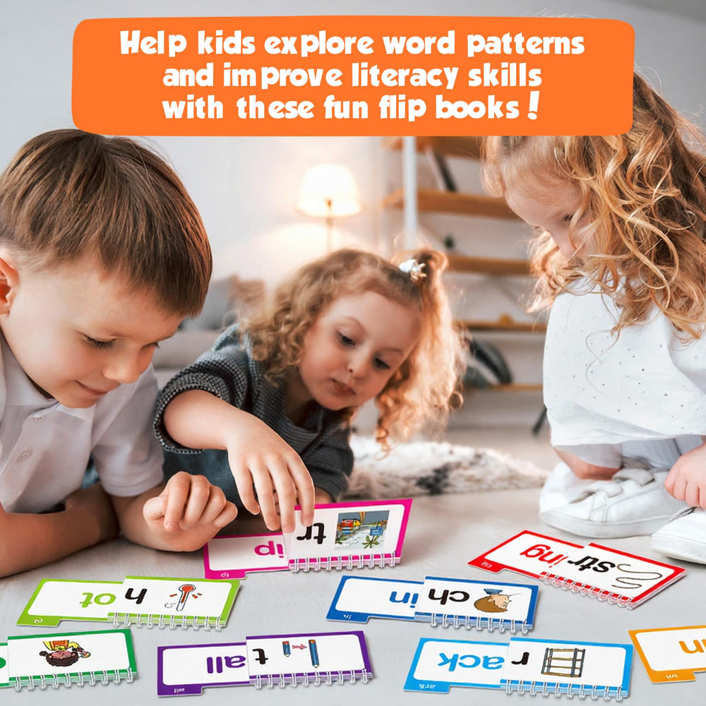 Edulok label and contents detail showing included word families and use