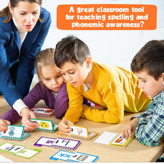 Edulok hand holding a flip book showing compact size and portability