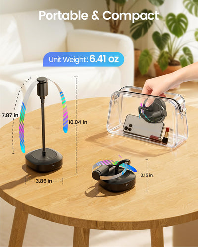Edvision compact folded size showing travel‑friendly portability benefit