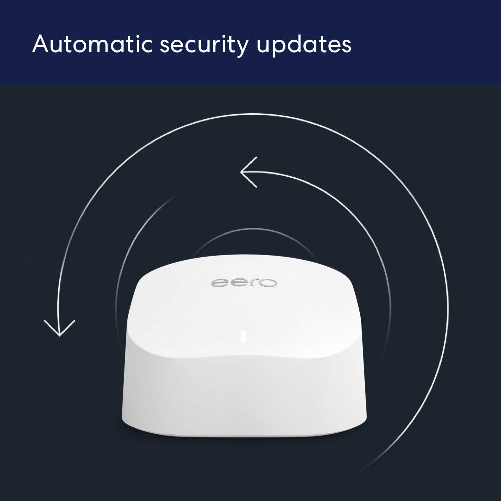 eero app setup screen on phone showing quick setup and network control