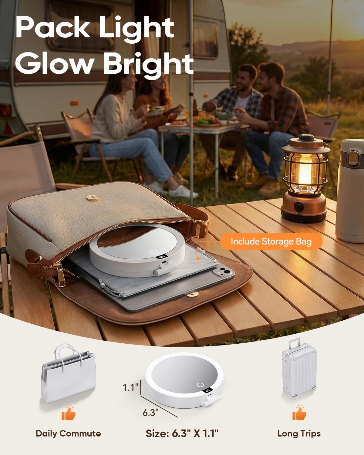 eeuuty pantalla LCD y controles táctiles para ajustes rápidos