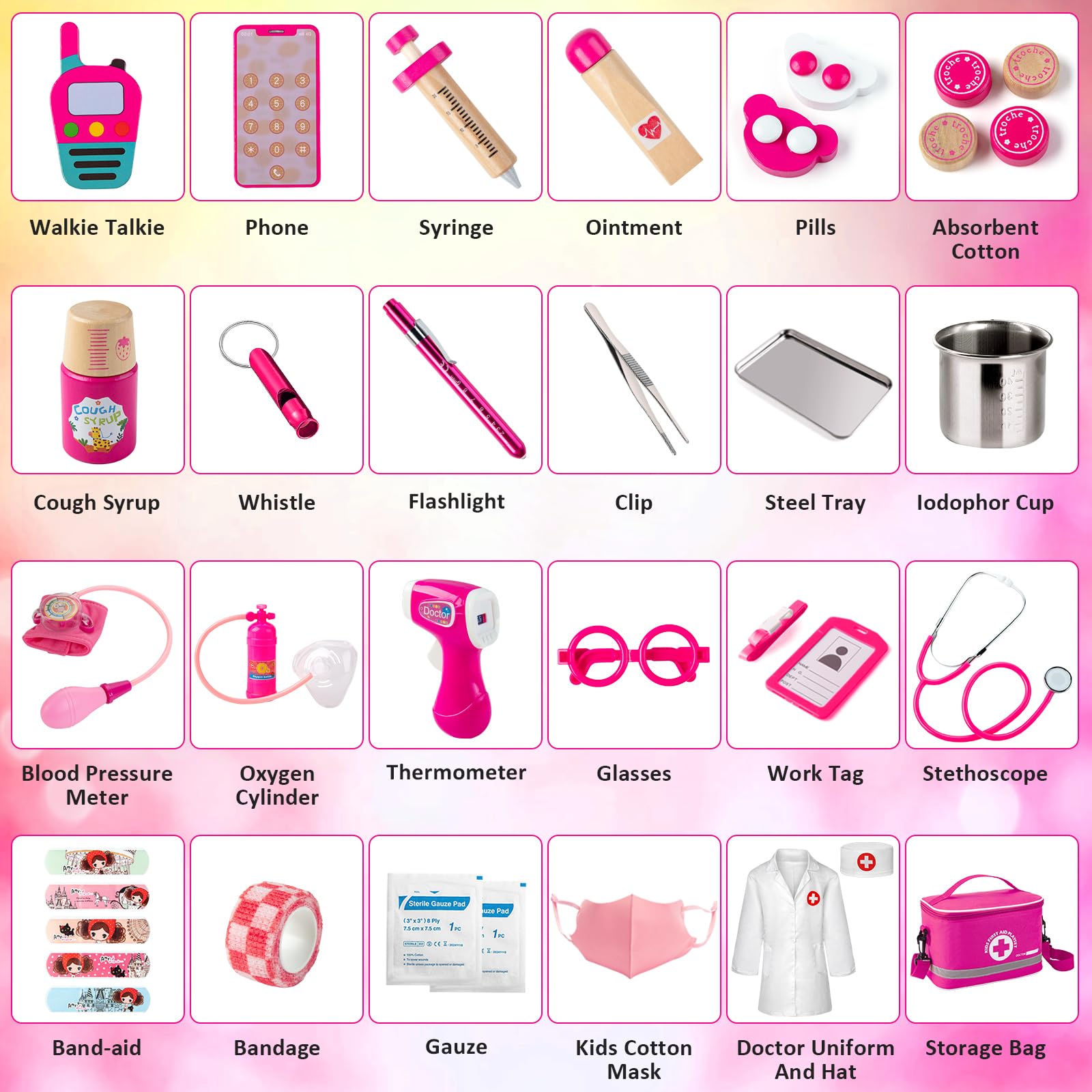 EFOSHM storage bag open with organized instruments for portable tidy storage
