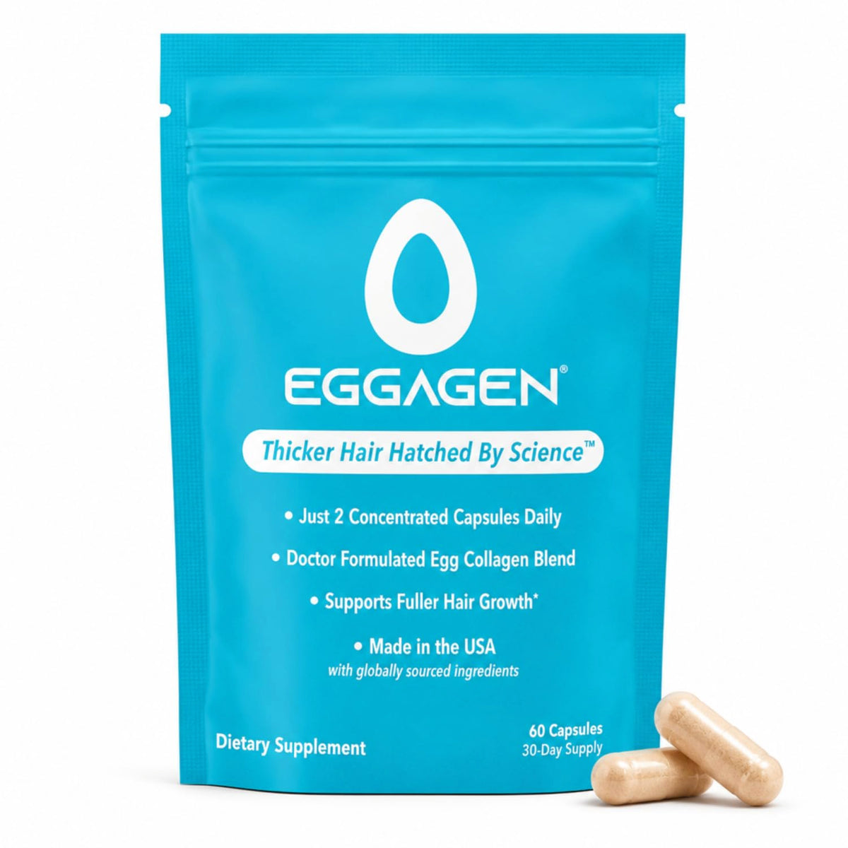 Eggagen frontal del empaque mostrando el sistema completo y beneficios visibles