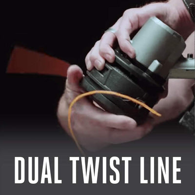 EGO Power+ 2.5Ah battery attached to tool — battery interchangeability advantage