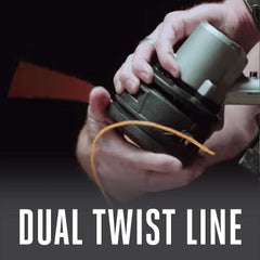 EGO Power+ 2.5Ah battery attached to tool — battery interchangeability advantage