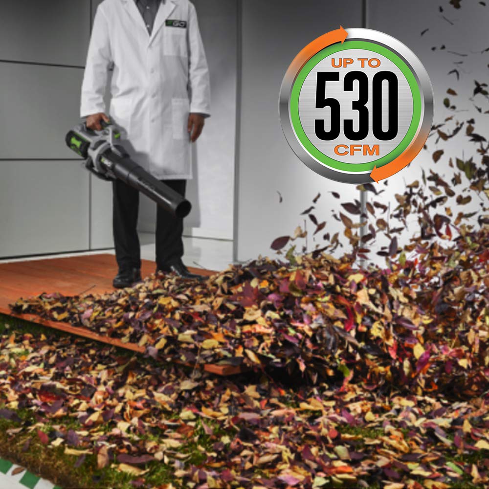 EGO Power+ trimmer cutting 15-inch swath on lawn — wider coverage saves time