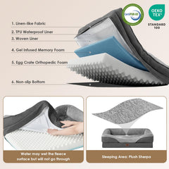 EHEYCIGA lateral con funda tipo lino resistente al uso