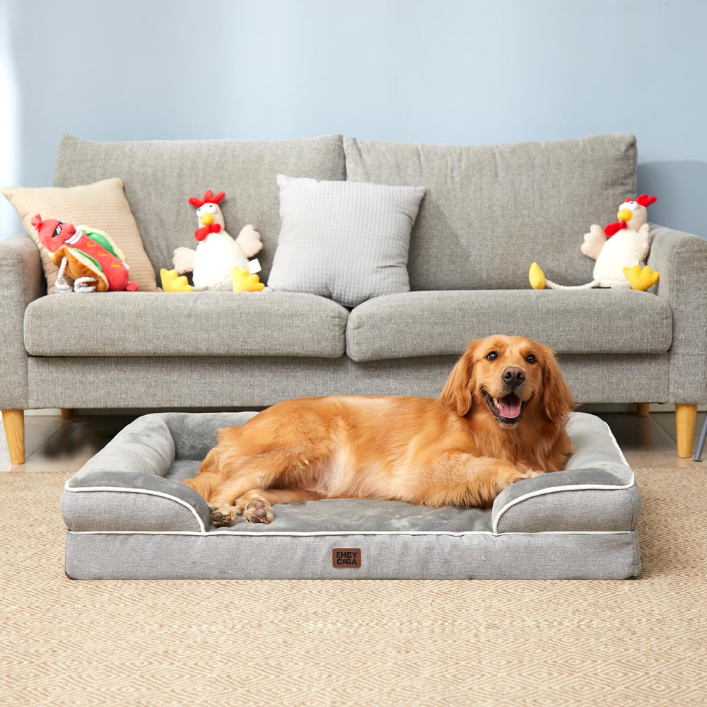 EHEYCIGA bed styled in living room to show aesthetic and home-friendly benefit