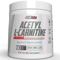 EHP Labs front packaging showing product name and servings, clear branding benefit