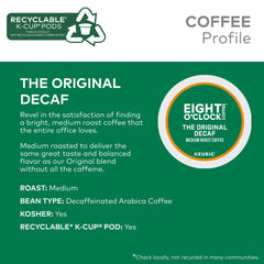 Eight O'Clock Coffee cápsula insertada en Keurig, beneficio de uso sencillo