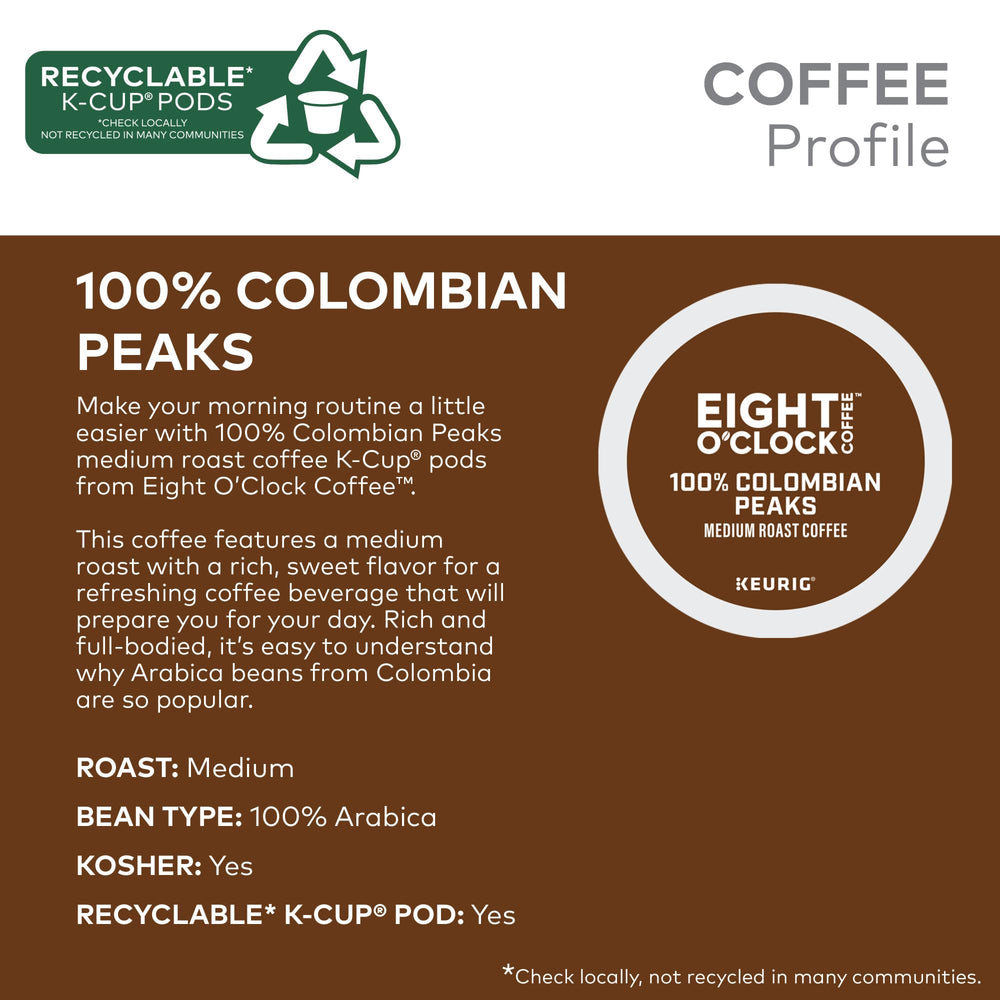 Eight O'Clock Coffee taza con café preparado mostrando textura y sabor equilibrado