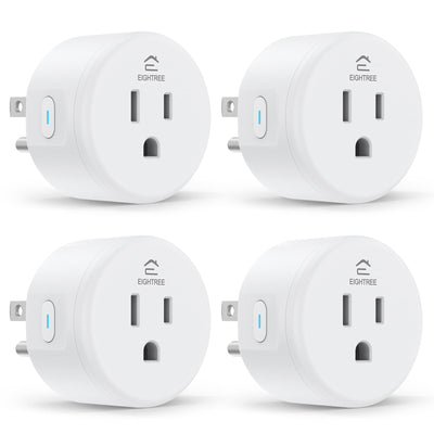 EIGHTREE frontal del pack de cuatro enchufes, ahorro de espacio y control inteligente
