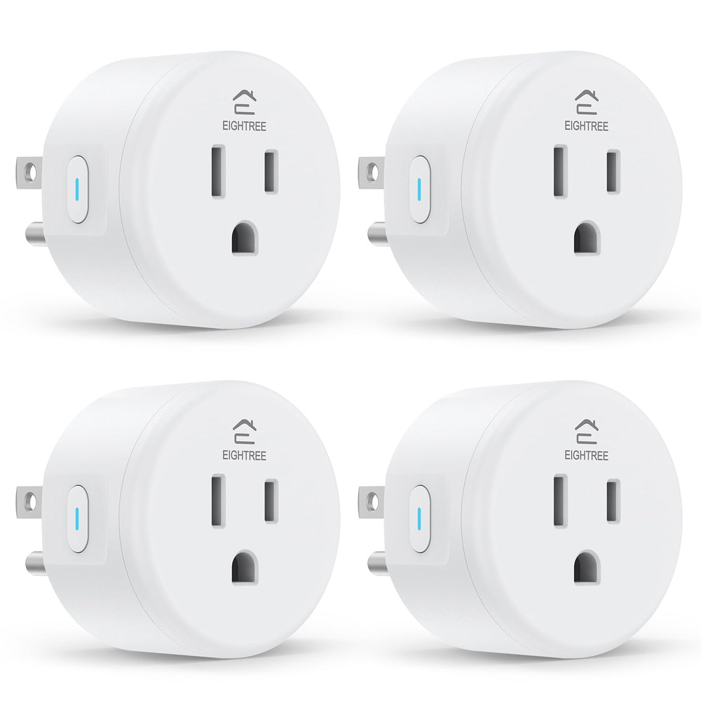 EIGHTREE frontal del pack de cuatro enchufes, ahorro de espacio y control inteligente