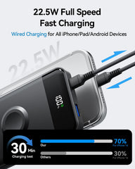 Eissix attached to iPhone with magnetic hold for stable wireless charging