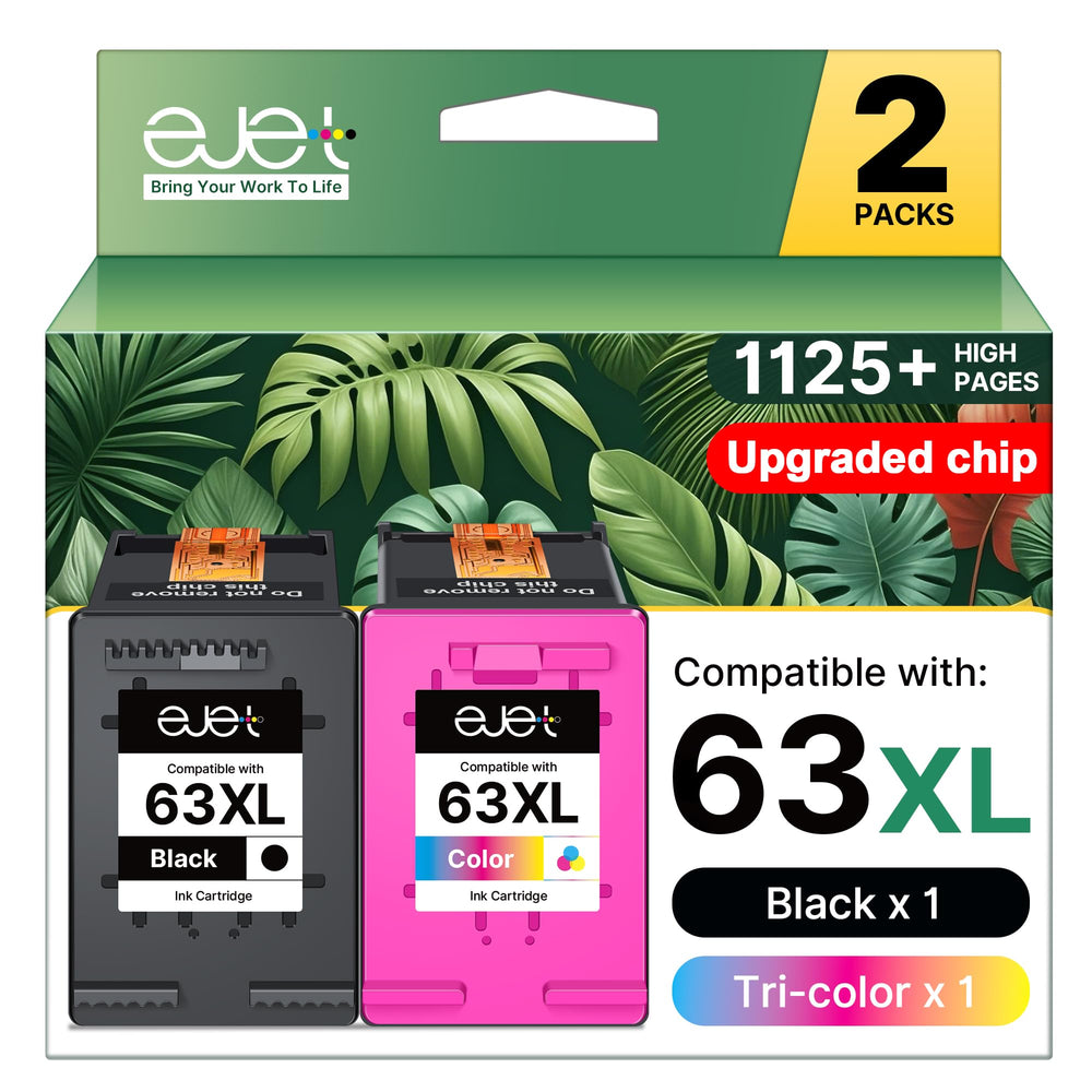ejet 63XL front packaging showing both cartridges and savings benefit