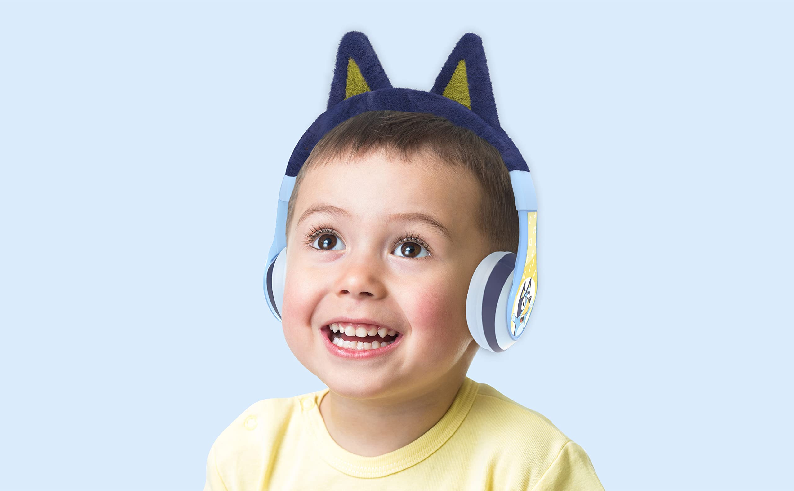 eKids Bluey detalle de almohadillas suaves para comodidad prolongada