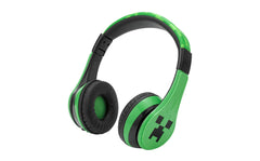 eKids auriculares Minecraft frontal con embalaje, atractivos para regalo