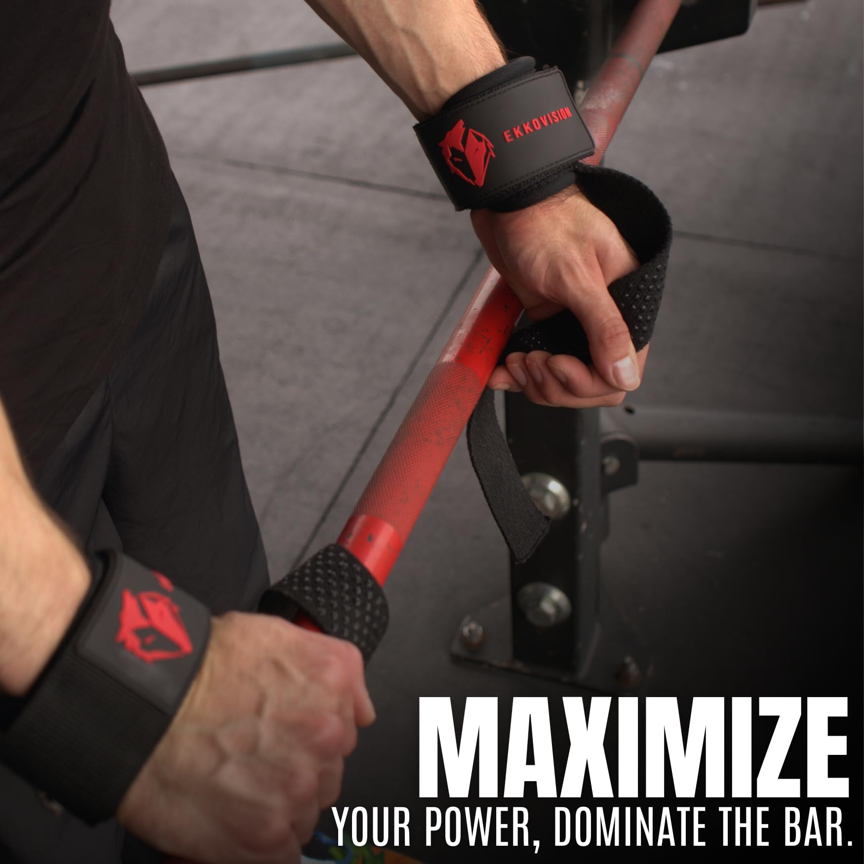 Ekkovision en uso realizando deadlift con mayor estabilidad y confort