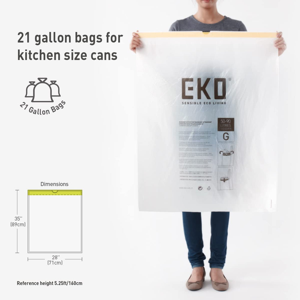 EKO etiqueta Código G con especificaciones claras y útiles