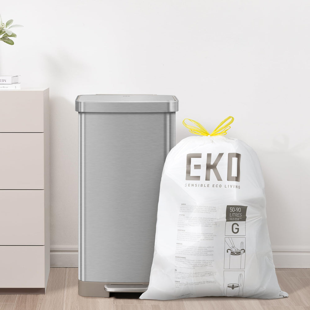 EKO etiqueta con código G y aroma Lemon Zest destacando control de olores