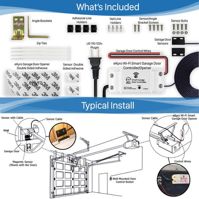 eKyro installed in a garage lifestyle scene offering remote security