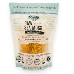 Elderwise Golden Sea Moss frente del empaque mostrando cantidad y pureza