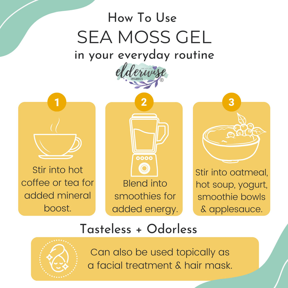 Elderwise gel añadido a smoothie para aportar textura y minerales