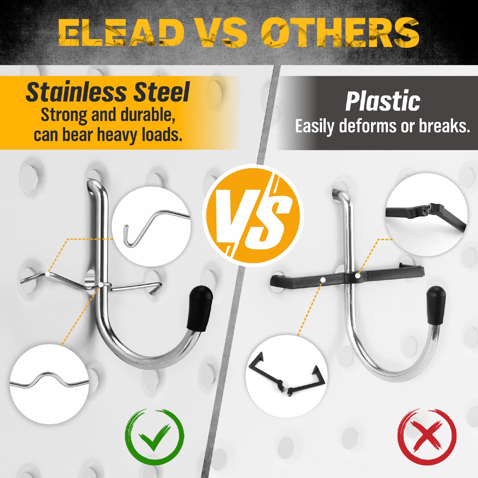 ELEAD bines plásticos montados mostrando organización de piezas pequeñas
