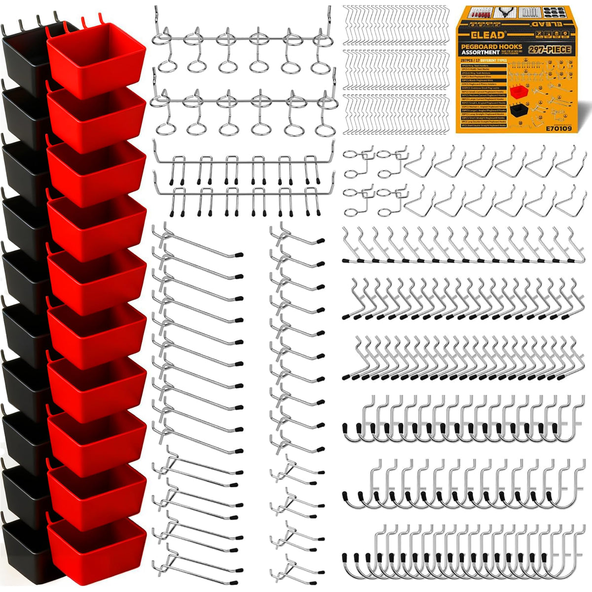 ELEAD vista frontal del kit completo que facilita ordenar herramientas