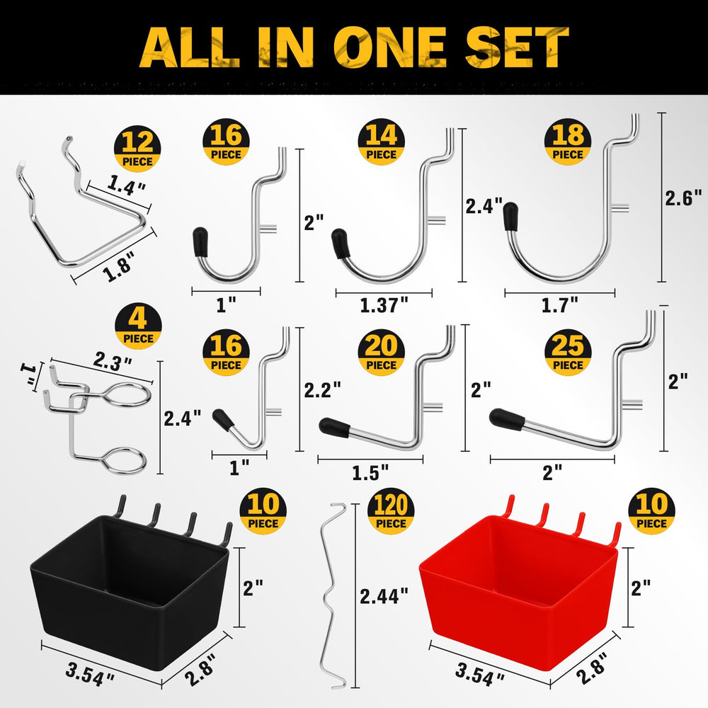 ELEAD bloqueo para pegboard asegurando ganchos y evitando desenganche