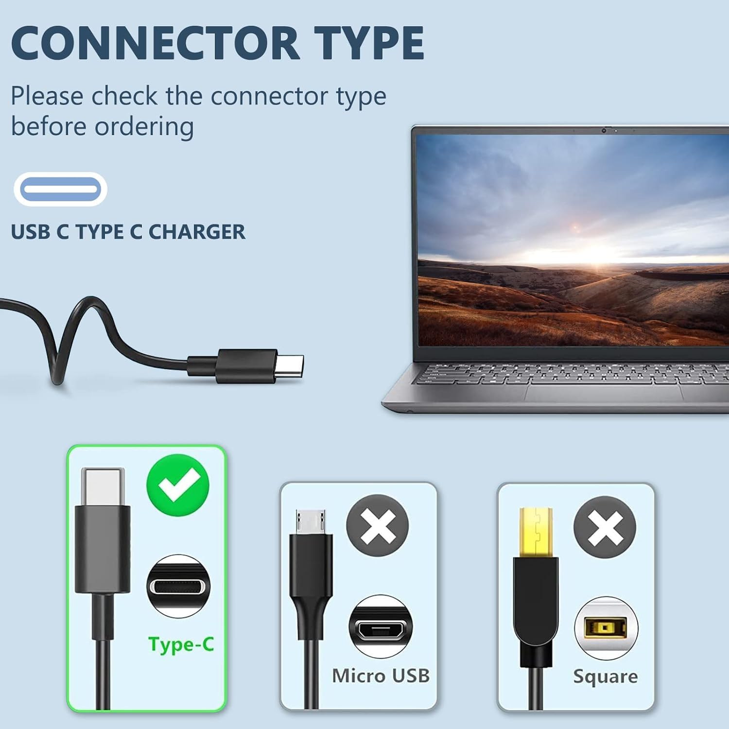 ELECBRAIN paquete con adaptador y cable, incluye accesorios listos