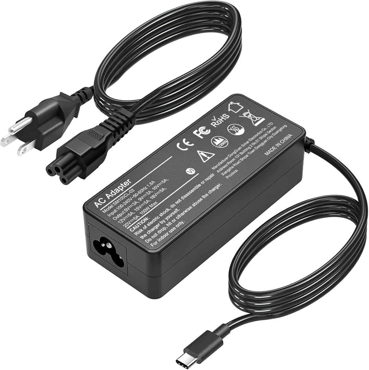 ELECBRAIN adaptador frontal mostrando diseño compacto y potencia segura