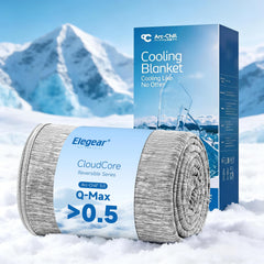 Elegear manta Arc-Chill frente empaquetada muestra regalo y conveniencia