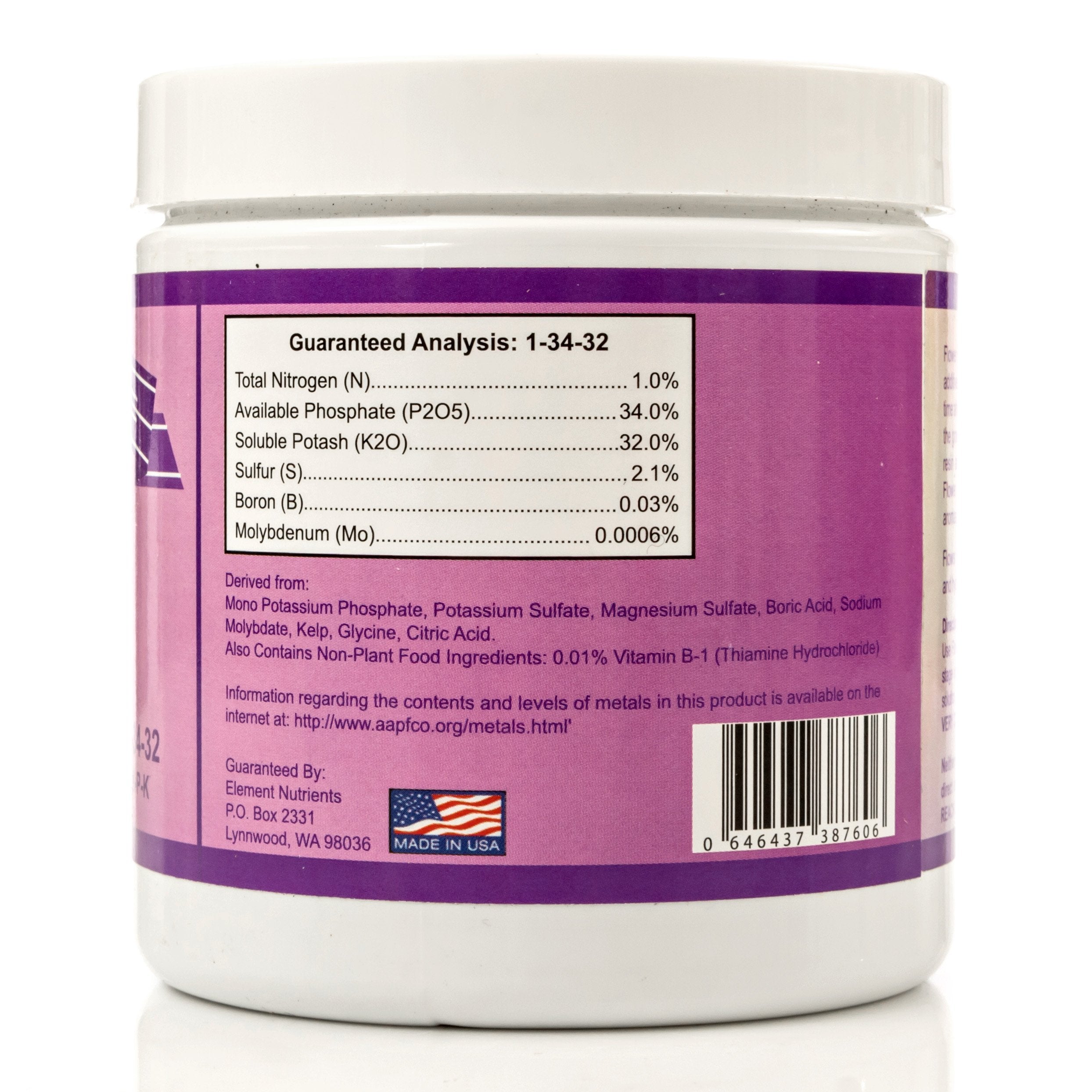 Element Nutrients powder dissolving in water demonstrating fast solubility benefit