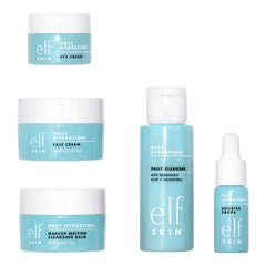 e.l.f. mini crema facial con etiqueta visible para hidratación diaria
