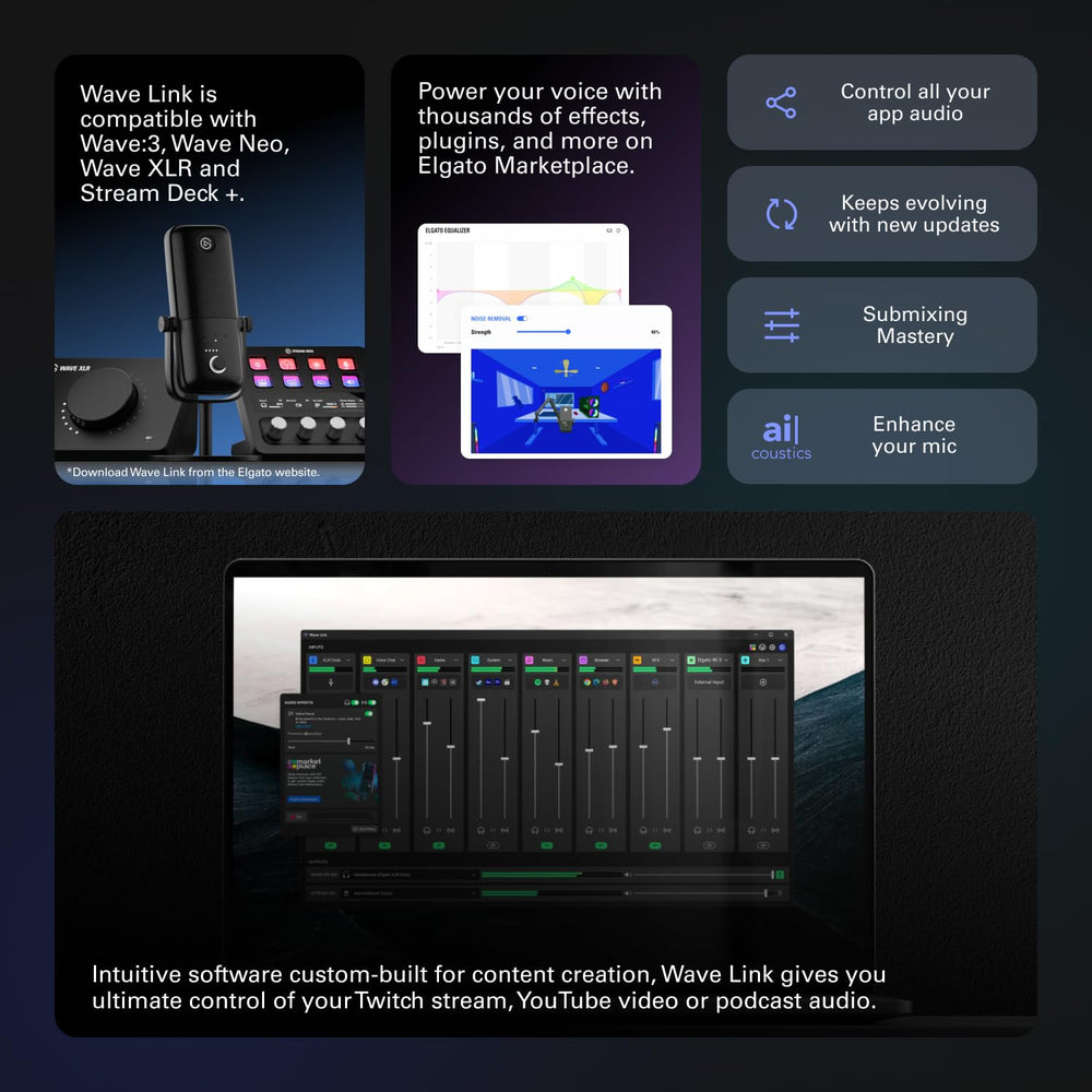 Elgato Stream Deck + in a streaming scene for streamlined live production control