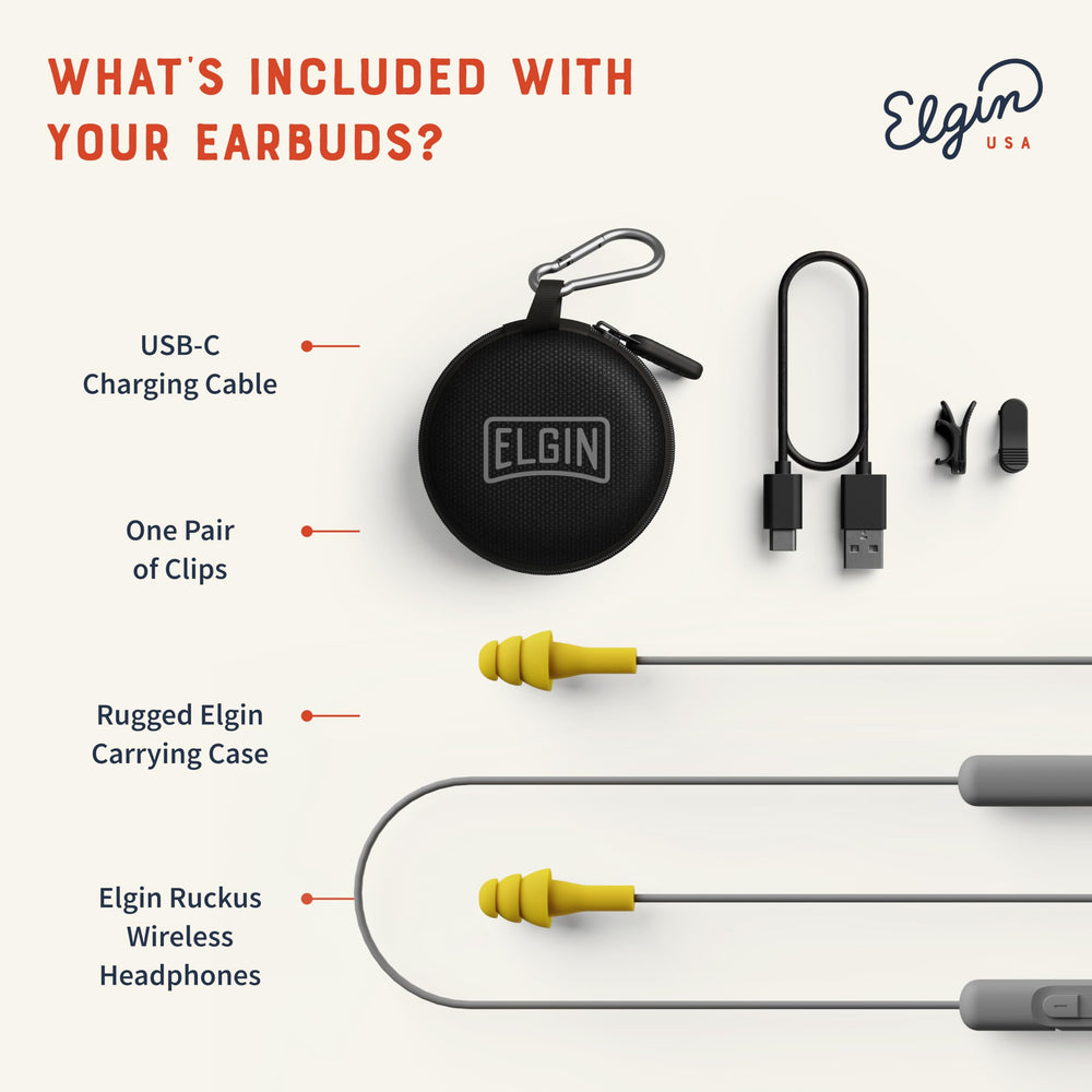 Elgin Ruckus estuche de transporte protegiendo los auriculares