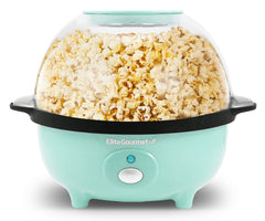 Elite Gourmet vista frontal menta que muestra diseño compacto y color atractivo