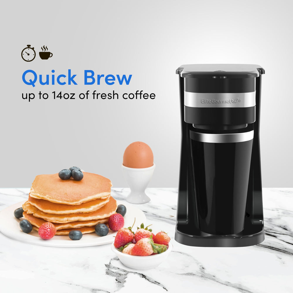 Elite Gourmet vaso térmico de acero mantiene café caliente al salir