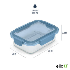 Contenedor Ello en bolsa de almuerzo demostrando transporte seguro y sin fugas